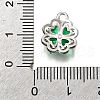 Brass Micro Pave Cubic Zirconia Pendants KK-D385-01P-02-3