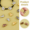  80Pcs 4 Colors Tibetan Style Alloy Kitten Beads TIBEB-PH0005-15-4