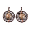 Natural & Synthetic Mixed Gemstone Pendants G-Q158-03-AB-2