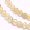 Natural Gold Rutilated Quartz Beads Strands G-F509-42-2mm-3