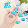 Olycraft 10Pcs Natural Howlite Beads TURQ-OC0001-05-3