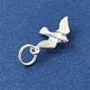 925 Sterling Silver Bird Charms with Jump Rings FIND-U013-03S-2