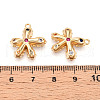 Brass Micro Pave Cubic Zirconia Pendants KK-N262-113A-G-3