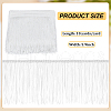10 Yards Polyester Fringe Lace Trims OCOR-WH0080-97A-2