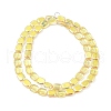 Transparent Electroplate Glass Bead Strands EGLA-P049-02A-HP04-2