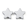 Spray Painted Wood Beads WOOD-F017-01B-1