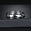 Cross Stainless Steel Rotating Finger Ring PW-WG58926-01-2