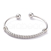 Tarnish Resistant 304 Stainless Steel Torque Bangles BJEW-O182-02P-1