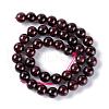 Round Natural Garnet Beads Strands X-G-D751-10mm-2