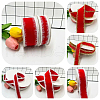 WADORN 10 Yards 2 Styles Red Velvet Ribbon OCOR-WR0001-38A-6