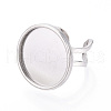 304 Stainless Steel Cuff Ring Findings STAS-S080-040H-P-3