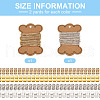 Craftdady 4 Yards 2 Colors Brass Rhinestone Strass Chains CHC-CD0001-04-3