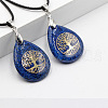 Natural Lapis Lazuli Pendant Necklaces FS-WG13773-04-1