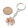 Natural Moonstone and Natural Sunstone Keychains KEYC-JKC00754-02-3