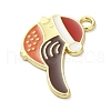 Alloy Enamel Pendants ENAM-U001-03D-G-2