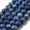 Faceted Natural Fire Crackle Agate Beads Strands G-F447-12mm-J07-2