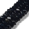 Natural Obsidian Beads Strands G-D091-A16-1