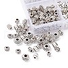 370Pcs 6 Styles Tibetan Style Alloy Spacer Beads TIBEB-YW0001-13-3