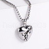 Vintage Stainless Steel Broken Heart Pendant Necklaces Punk Hip-hop Exquisite Jewelry Trendy Gift WJ1356-1-1