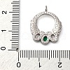 Brass Micro Pave Cubic Zirconia Pendants KK-P308-77P-3