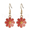 6 Pairs 6 Colors Alloy Enamel Dangle Earrings EJEW-JE06296-3