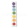 Seven Chakra Symbol Engraved Stick Jewelry AJEW-U002-09-1