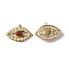 PVD Vacuum Plating 201 Stainless Steel Natural Natural Red Jasper Pendants STAS-C064-VC911-2