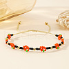 Elegant Chinese Style Flower Glass Seed Bead Bracelets HX6650-1