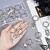 16Pcs 8 Style Gothic Style Alloy Shoe Charms HJEW-AB00630-3