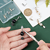 BENECREAT Brass Rhinestone Stud Earring Finding KK-BC0010-67-3