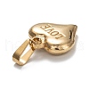 Valentine's Day 201 Stainless Steel Charms STAS-I159-02C-G-2