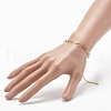 304 Stainless Steel Paperclip Chains Bracelet BJEW-JB06523-01-3