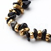 Natural Obsidian Chip Beads Stretch Bracelets BJEW-JB06599-02-4