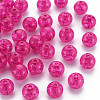 Transparent Crackle Acrylic Beads MACR-S373-66C-N17-1