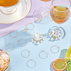 Unicraftale 316 Stainless Steel Wine Glass Charms Rings STAS-UN0012-40G-2