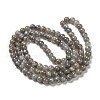 Natural Labradorite Beaded Bracelers BJEW-B050-01-1