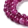 Dyed Natural Malaysia Jade Beads Strands G-G021-02A-03-3
