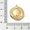 304 Stainless Steel Pendant Cabochon Settings STAS-L022-339G-04-3