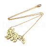 201 Stainless Steel Pendant Necklaces NJEW-T009-JN080-2-40-2