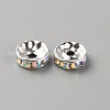 Glass Rhinestone Spacer Beads RB-TAC0006-01S-02-1
