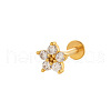316L Surgical Stainless Steel Micro Pave Clear Cubic Zirconia Labrets WG0766A-18-2