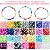 1960Pcs 28 Colors Spray Painted ABS Plastic Imitation Pearl & Transparent Acrylic Beads OACR-YW0001-90-3