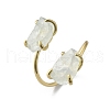 Natural Fluorite Cuff Rings RJEW-B122-02G-06-4