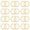 Unicraftale Ring 304 Stainless Steel Hoop Earrings EJEW-UN0001-05-11G-C-1