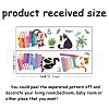 Translucent PVC Self Adhesive Wall Stickers STIC-WH0015-083-2