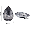 Olycraft Pointed Back Glass Rhinestone Cabochons RGLA-OC0001-10-3