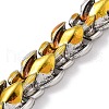 Two Tone 201 Stainless Steel Dragon Link Chain Bracelets for Men BJEW-R313-02G-5