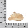 Golden Plated Alloy Eanaml Pendants PALLOY-S184-03G-B-3