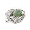 Natural Green Aventurine Teardrop Pendants KK-K331-02P-04-4