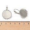 Brass DIY Leverback Earring Settings KK-R211-07P-02-3